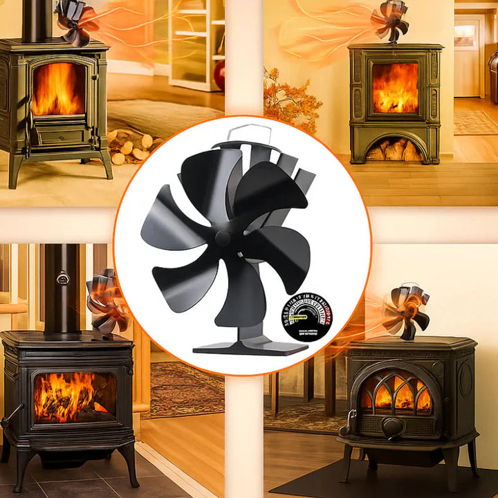 Wood Stove Fan, Silent Heat Diffusion for Efficient Warmth | Stornfield