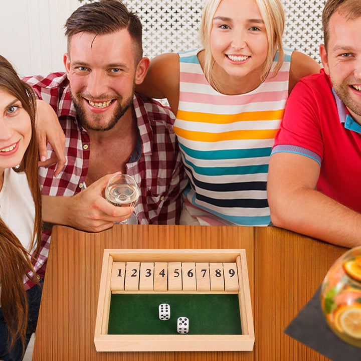 Shut The Box Game - Fun Table Math Game for Adults and Kids | Stornfield