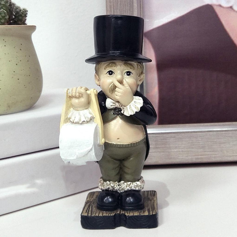 Gentleman Paper Towel Holder Decoration | Stornfield