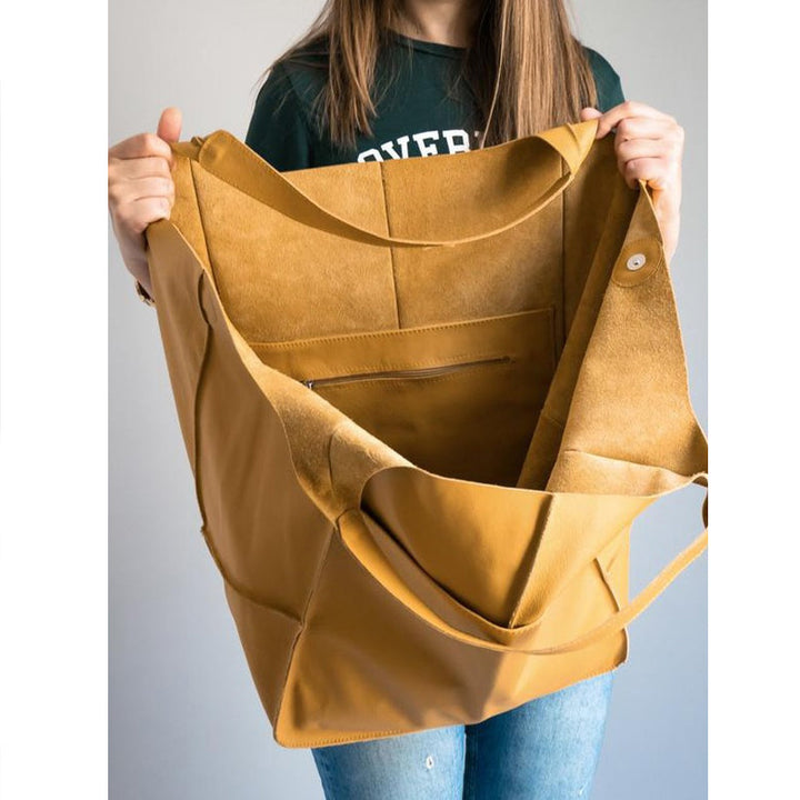 Stornfield | Oversized leather weekend handbags for women