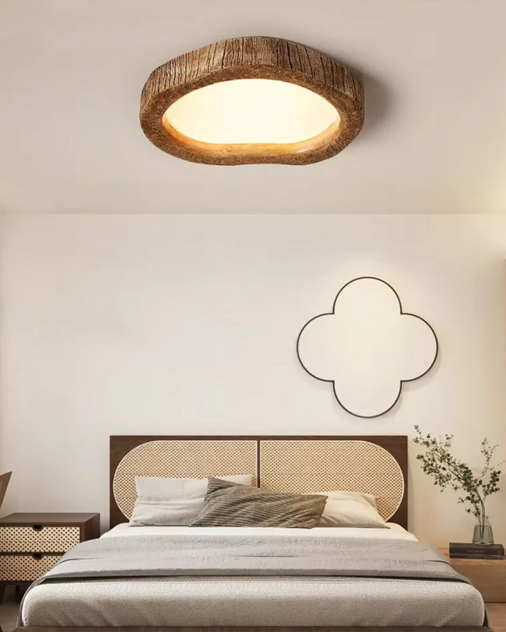 Stornfield | Minimalist Wooden Lamp in Japandi Style with Glow Effect