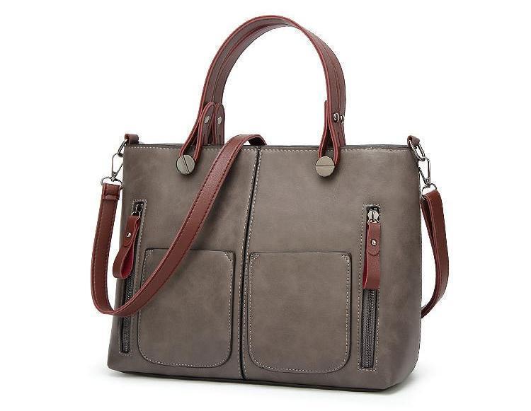 Cera - Vintage handbag with double front pocket | Stornfield