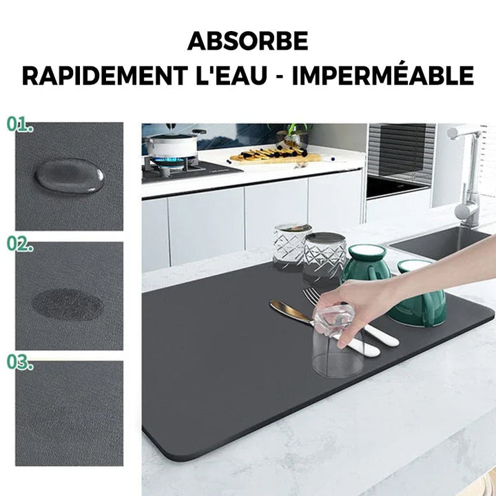 Super absorbent kitchen drainage mat | Stornfield