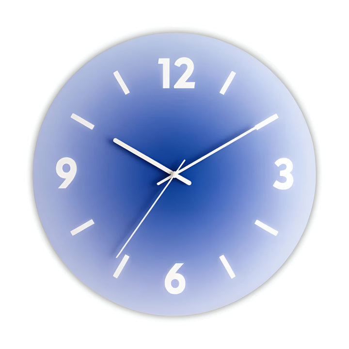 Glass Wall Clock – Modern Design with Sunset Motif | Stornfield