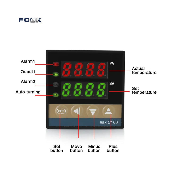 REX-C100 SSR Output Thermostat Digital Timer | Stornfield
