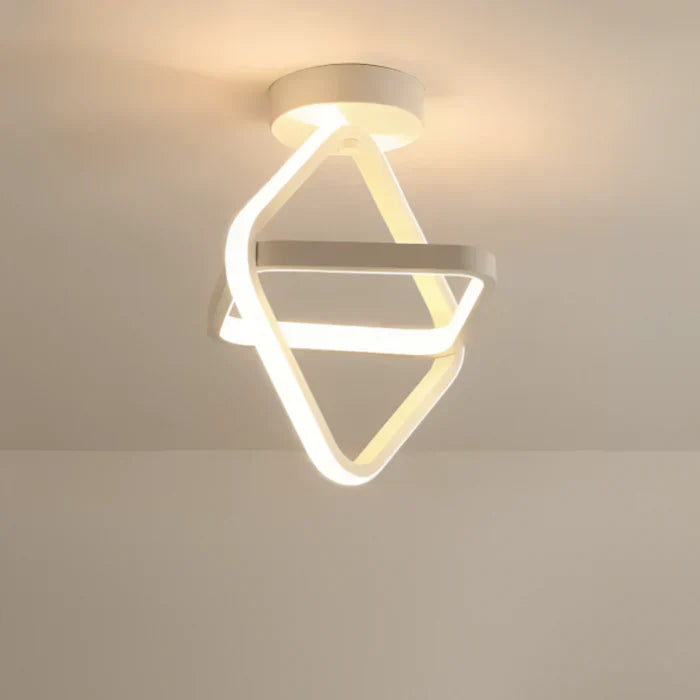 Modern LED Ceiling Lamp with Double Ring Design - Twilight Rings | Stornfield