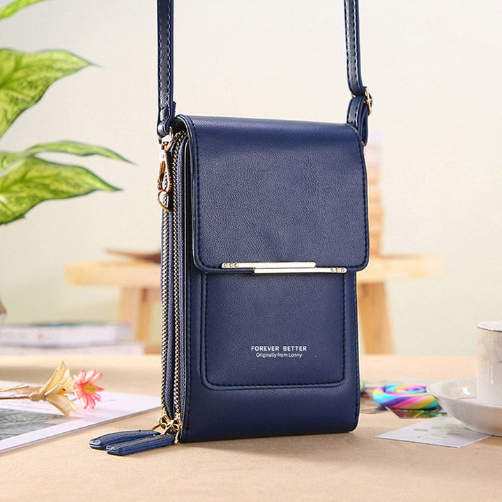 Anti-Theft Leather Bag with Touchscreen | Stornfield