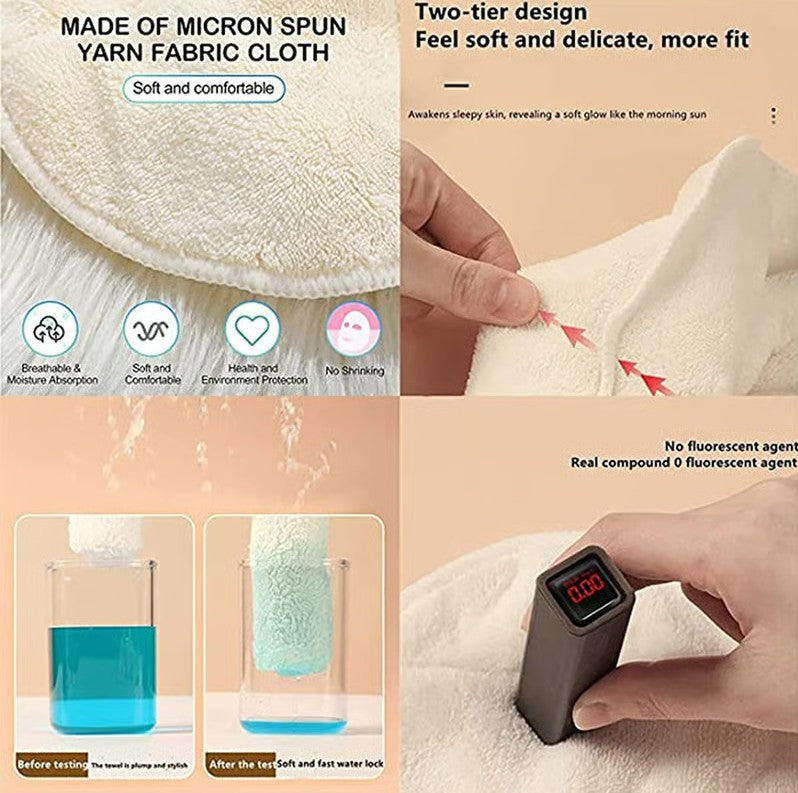 Moisturizing facial cloth made of coral velor | Stornfield