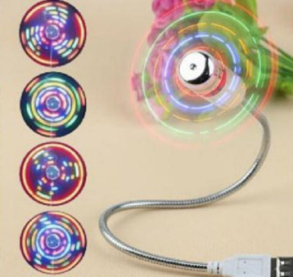 Flexible & Customizable LED USB Soft Fan with a Hidden Clock Face | Stornfield