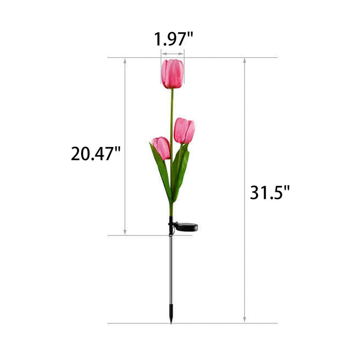 Stornfield | Solar Garden Light Tulip LED Landscape Stake Light Tulip