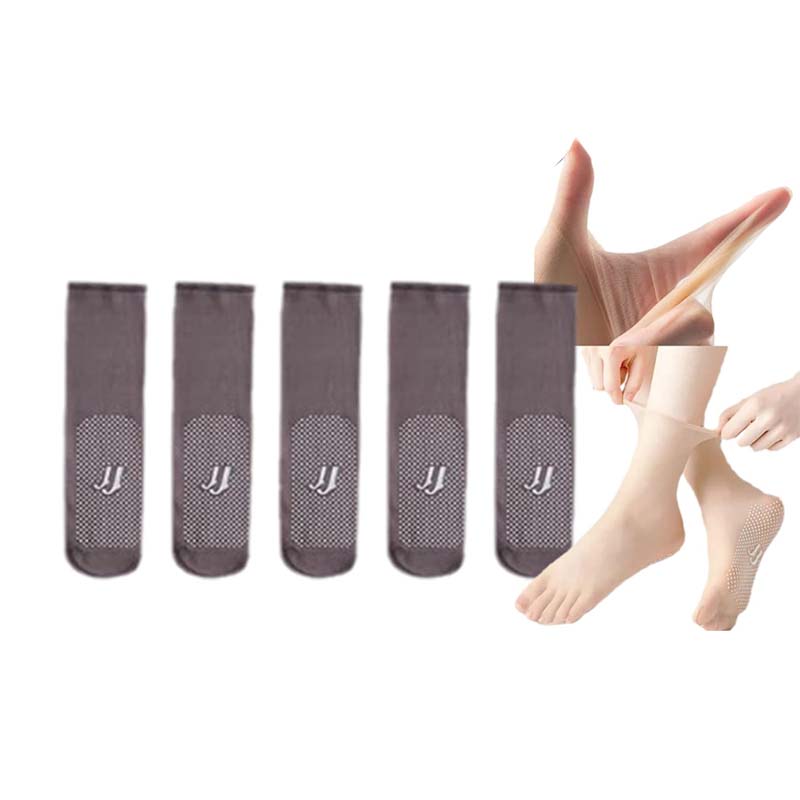 Spring Summer Invisible Non-Slip Crystal Silk Socks | Stornfield