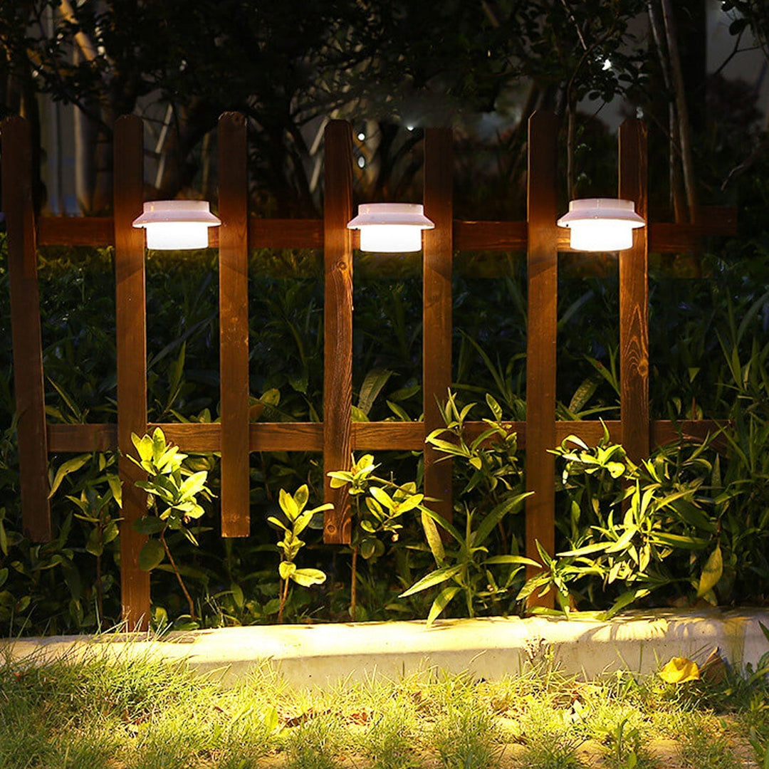 Solar Cylinder LED Outdoor Waterproof Fence Wall Sconce Lamp | Stornfield