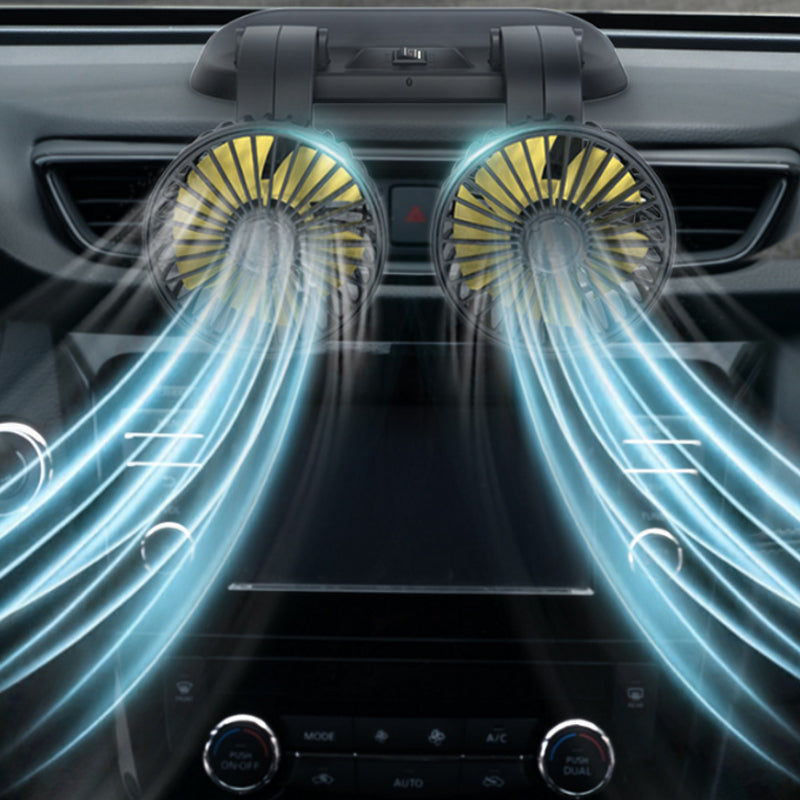 Double head car cooling air circulation fan | Stornfield