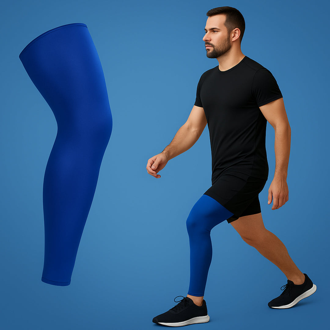 FlexiRelief | Full Leg Compression Sleeve – Knee Support – Graduated Pressure – Pain Relief – Recovery – Swelling Reduction Stornfield