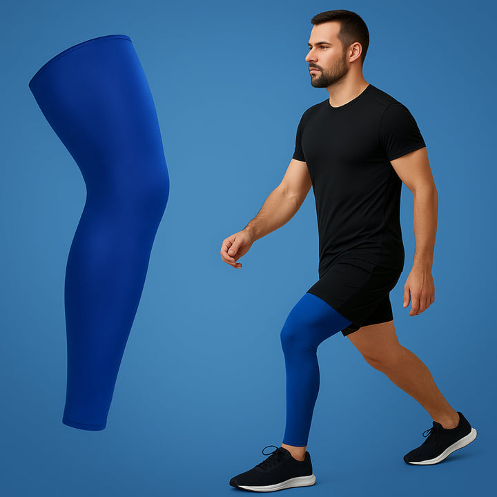 FlexiRelief | Full Leg Compression Sleeve – Knee Support – Graduated Pressure – Pain Relief – Recovery – Swelling Reduction Stornfield