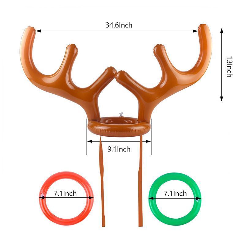 Christmas Reindeer Wooden Ring Toss Game | Stornfield