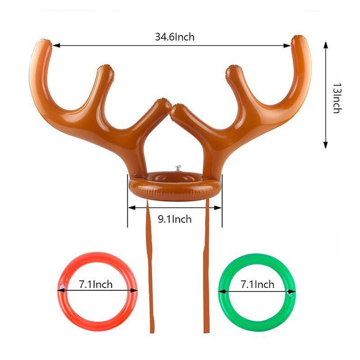 Christmas Reindeer Wooden Ring Toss Game | Stornfield