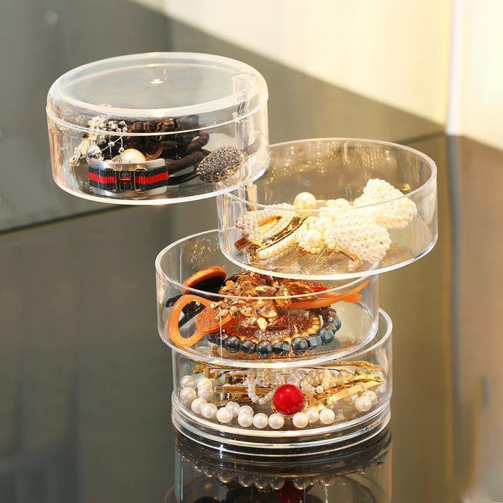 Transparent rotating storage box | Stornfield