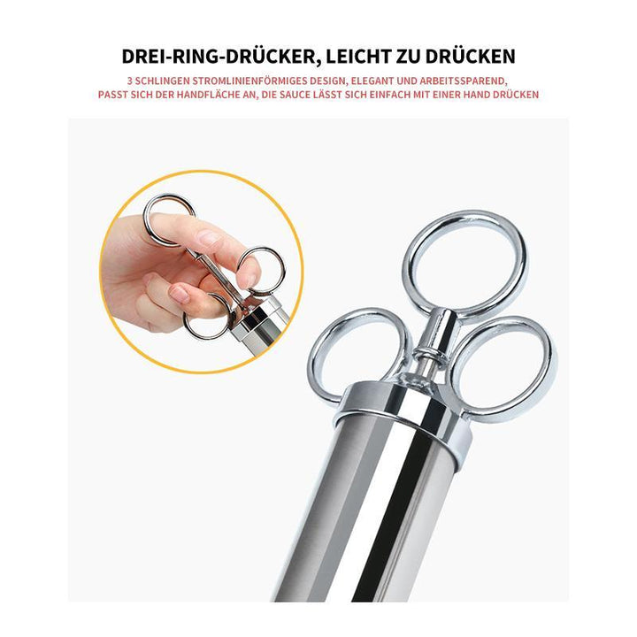 304 Marinade Injector made of Stainless Steel for Marinating Meat in the Kitchen | Stornfield