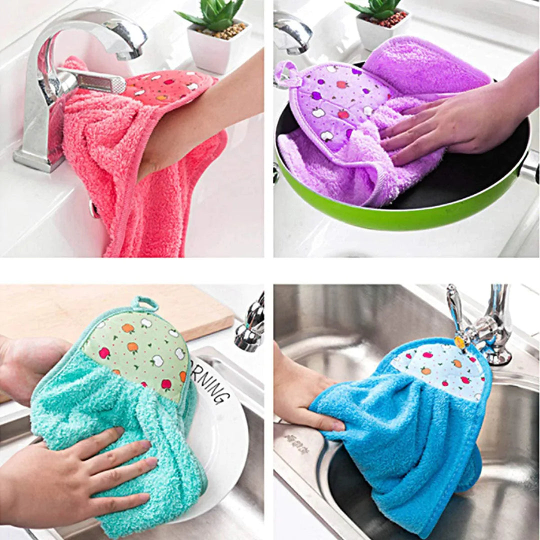 Hanging Kitchen Towel Small Soft Dish Towel Cloth for Kitchen Bathroom Use Stornfield
