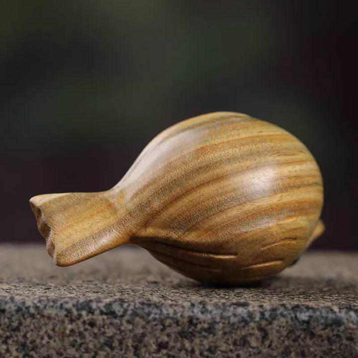 Oiseau sculpté en bois fait main Stornfield