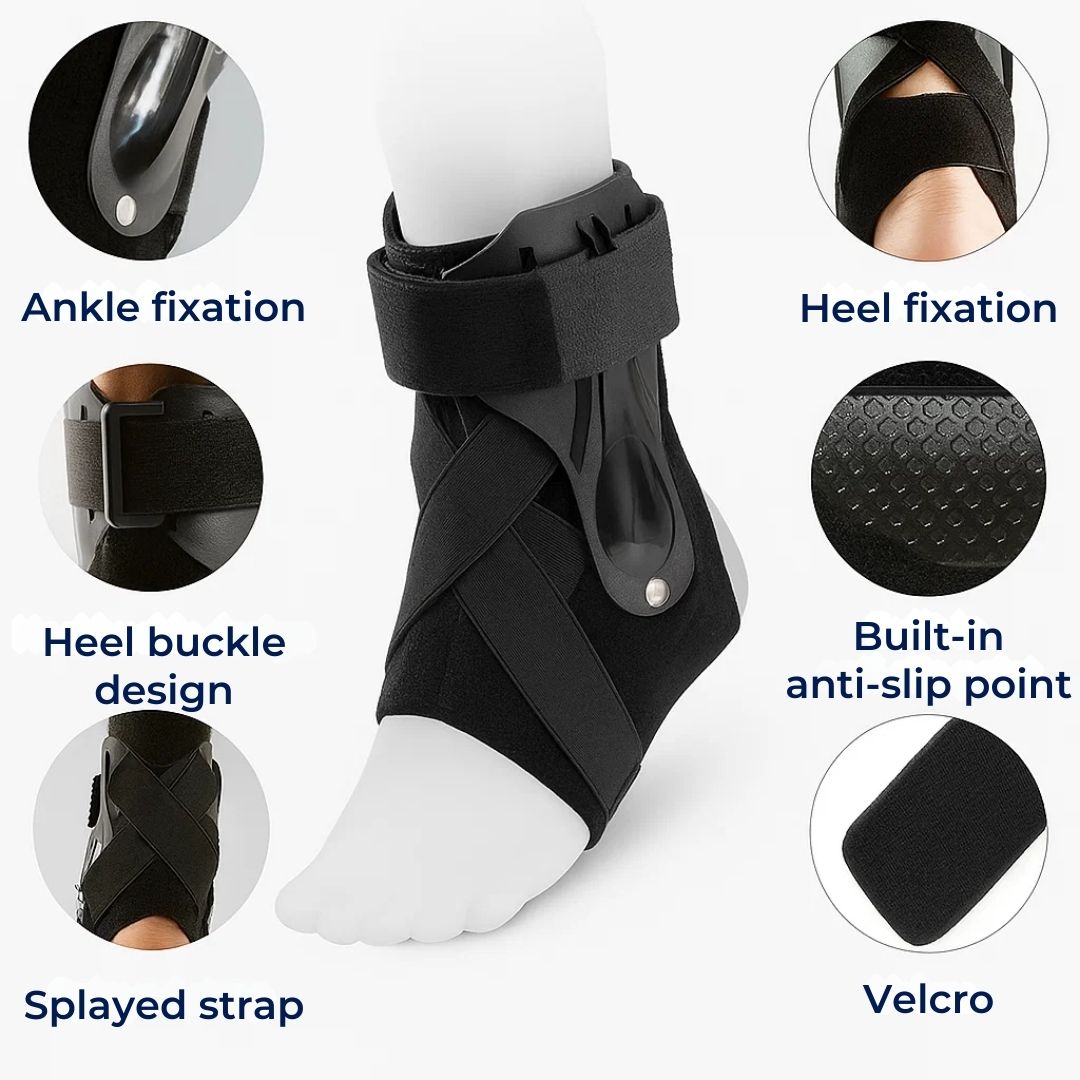 SteadyStep | Ankle Support Brace – Sprain Stabilization – Soft, Space-Saving Support – Prevents Twisting – Accelerates Recovery – Reduces Swelling Stornfield