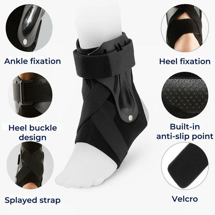 SteadyStep | Ankle Support Brace – Sprain Stabilization – Soft, Space-Saving Support – Prevents Twisting – Accelerates Recovery – Reduces Swelling Stornfield