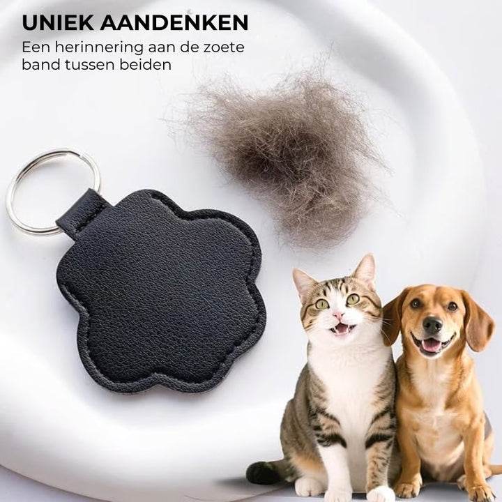 PawMemorie keychain – memorial pendant with paw print and inner compartment | Stornfield