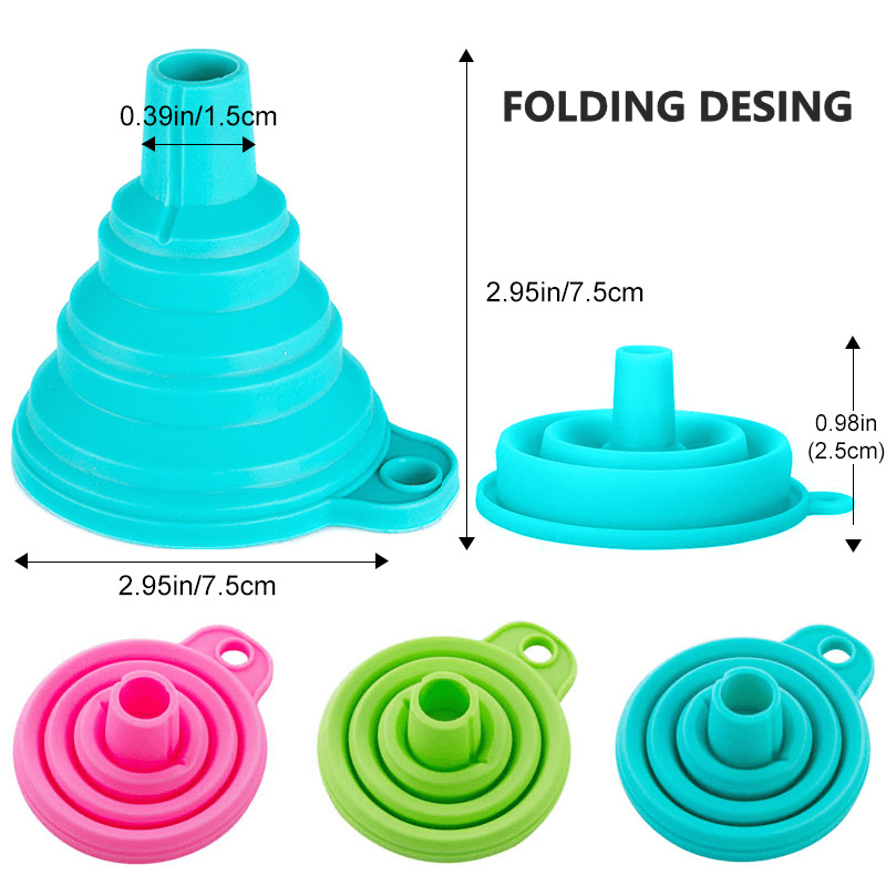 Kitchen Folding Silicone Funnel | Stornfield