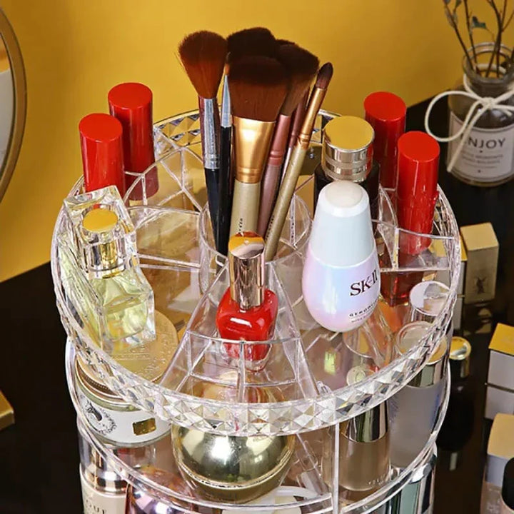 Boîte à cosmétiques Stornfield à motif losanges rotatifs