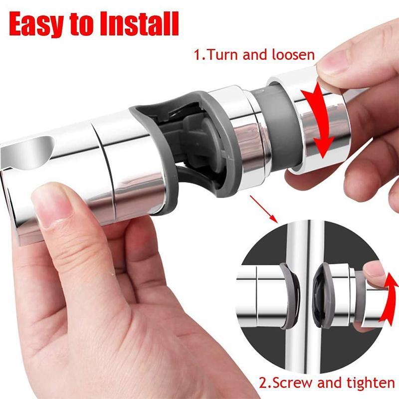 Adjustable Shower Head Holder For Slide Bar | Stornfield
