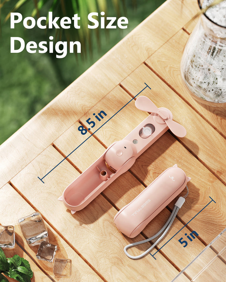 Misting Fan Portable, Handheld Personal Mister Fans | Stornfield