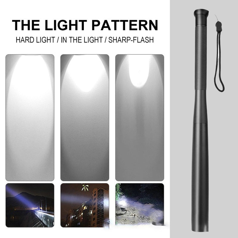 Stornfield | Baseball Bat Shaped LED Flashlight | Aluminum Alloy, 3 Lighting Modes | Emergency & Utility Use