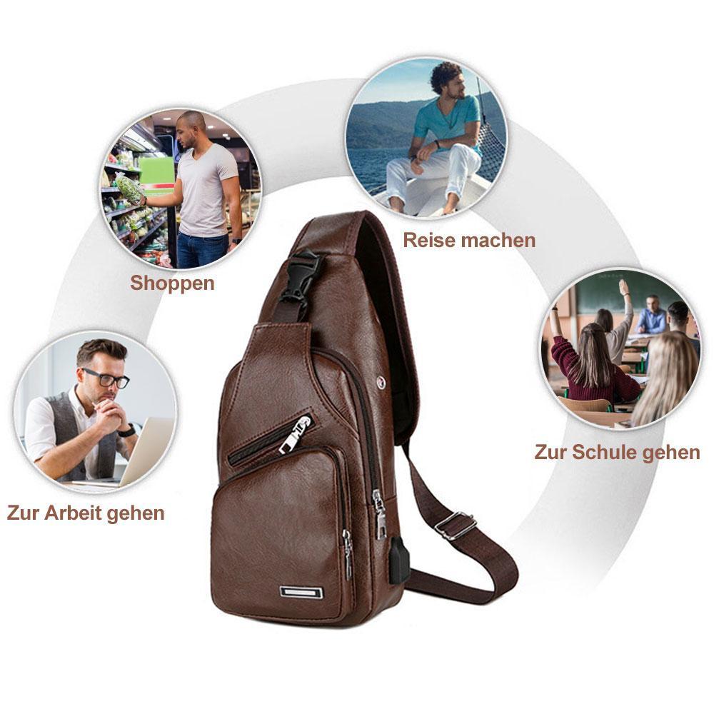 Stornfield | Men's Sling Bag with USB Charging Port