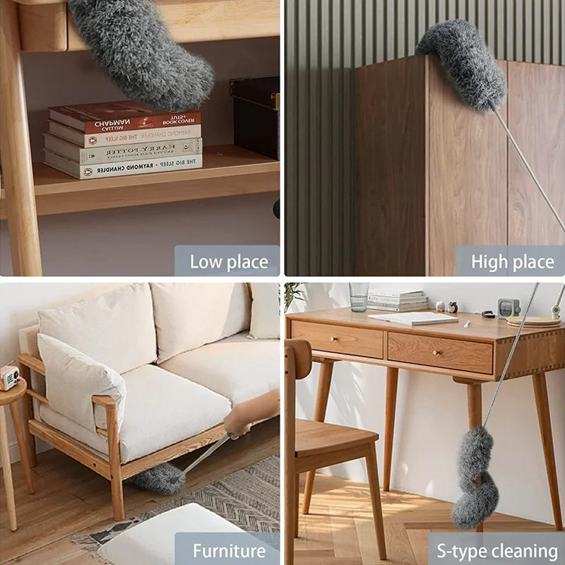 Retractable Washable Curved Microfiber Duster | Stornfield