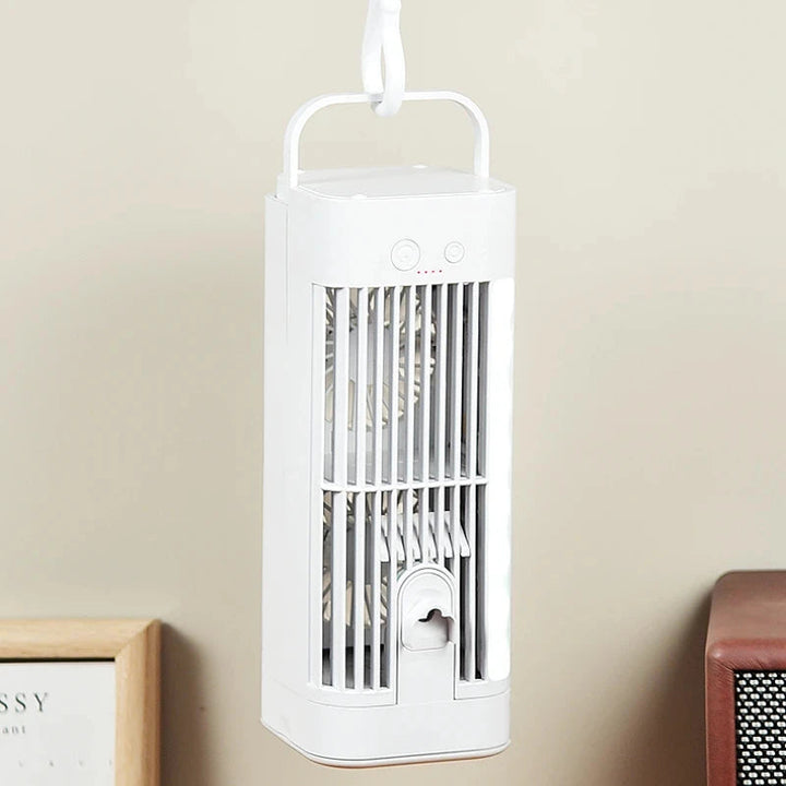 Mini Portable Air Conditioner Desk Fan with Spray Cooling | Stornfield