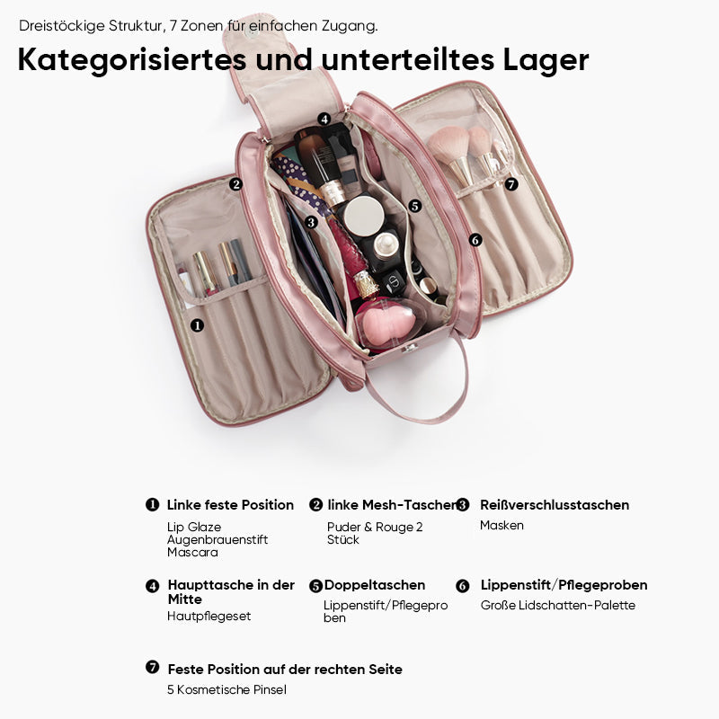 Portable cosmetics bag with large capacity | Stornfield