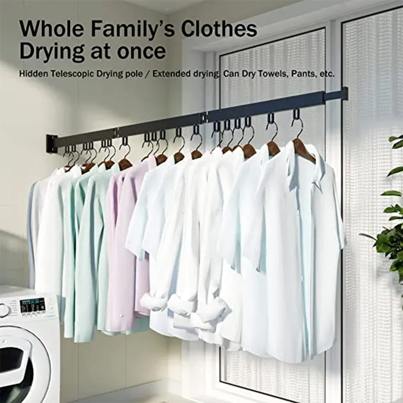 Foldable aluminum alloy drying rack with hook | Stornfield