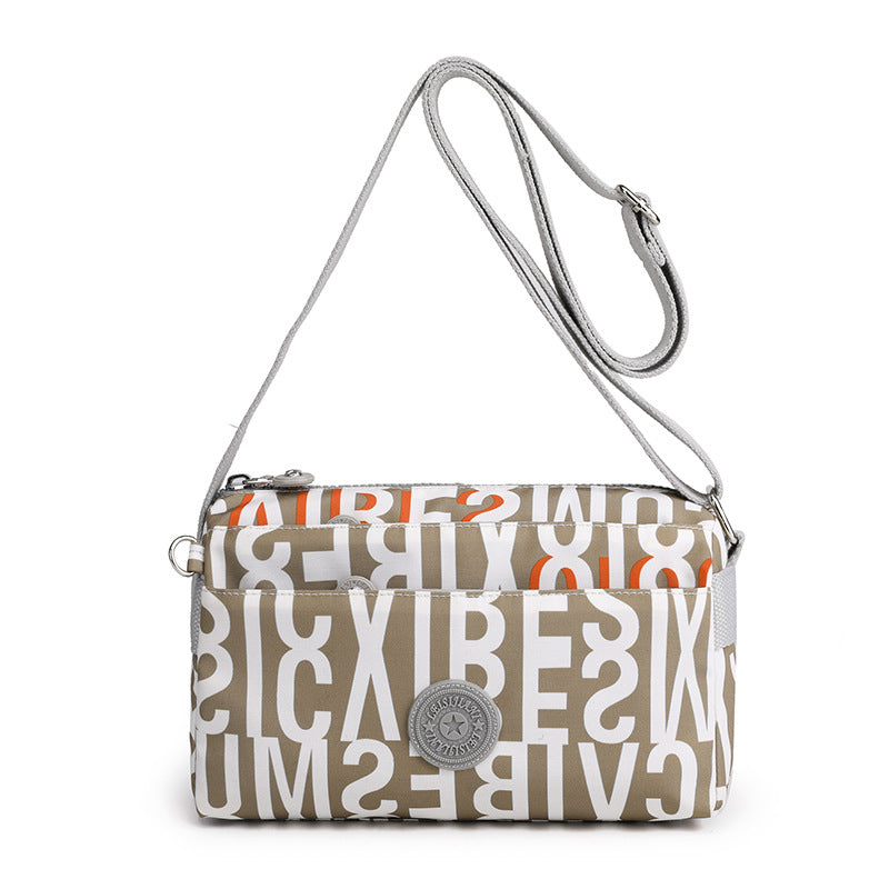 Women's Casual Multi-layer Fashionable Simple Shoulder Bag Made of Nylon | Stornfield