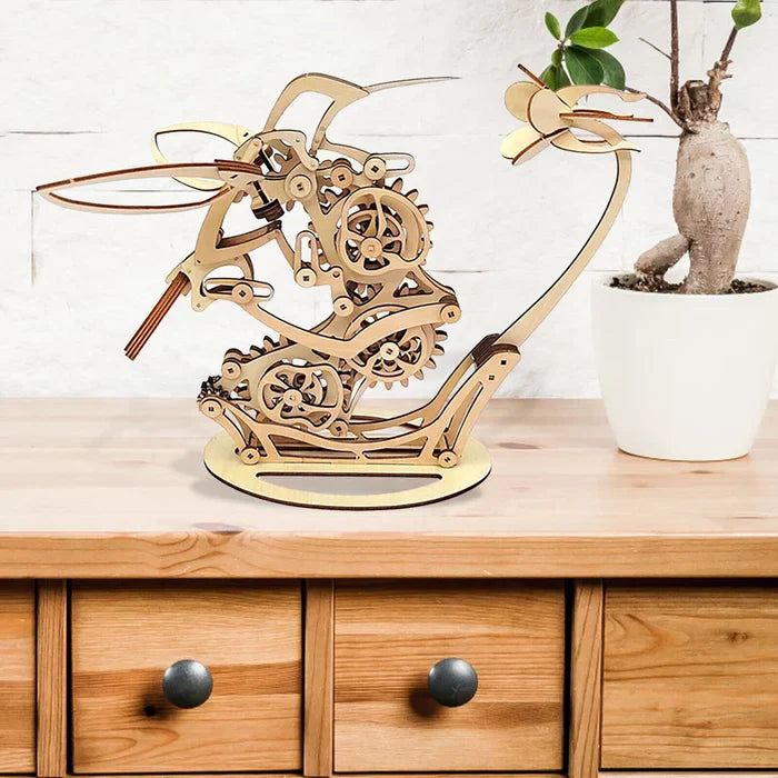 Stornfield | Wood kinetic hummingbird sculpture