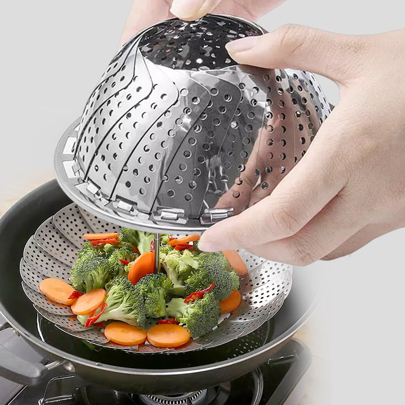 Flower-shaped Steel Folding Steamer | Stornfield