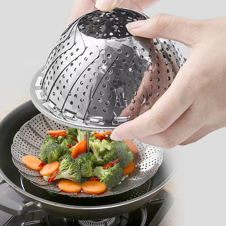 Flower-shaped Steel Folding Steamer | Stornfield