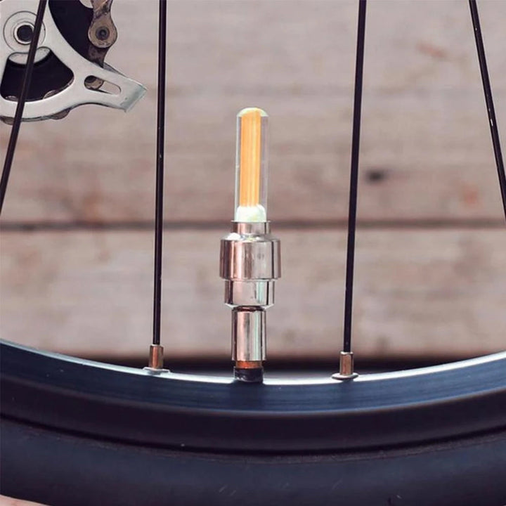 LED Light Valve Cap for Bicycle Wheel | Stornfield