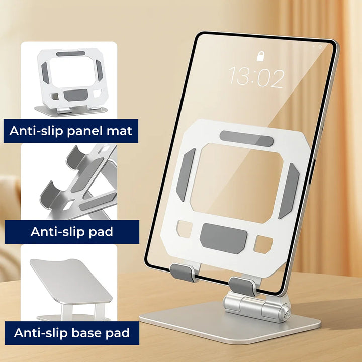 DeskEase | Adjustable Tablet Stand – Ergonomic Comfort – Foldable Non-Slip Design – Ideal for Work, Study, Travel, and Video Calls Stornfield