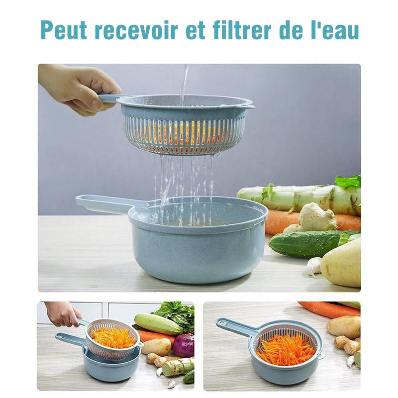 9 Pieces-Multifunctional Vegetable Slicer | Stornfield