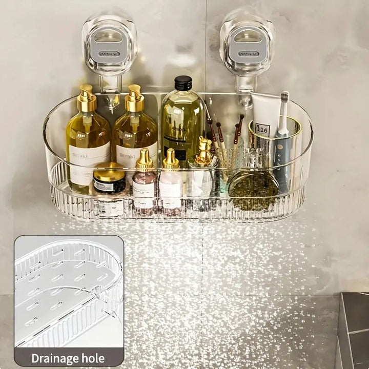 No-Drill Bathroom Suction Cup Storage Box | Stornfield