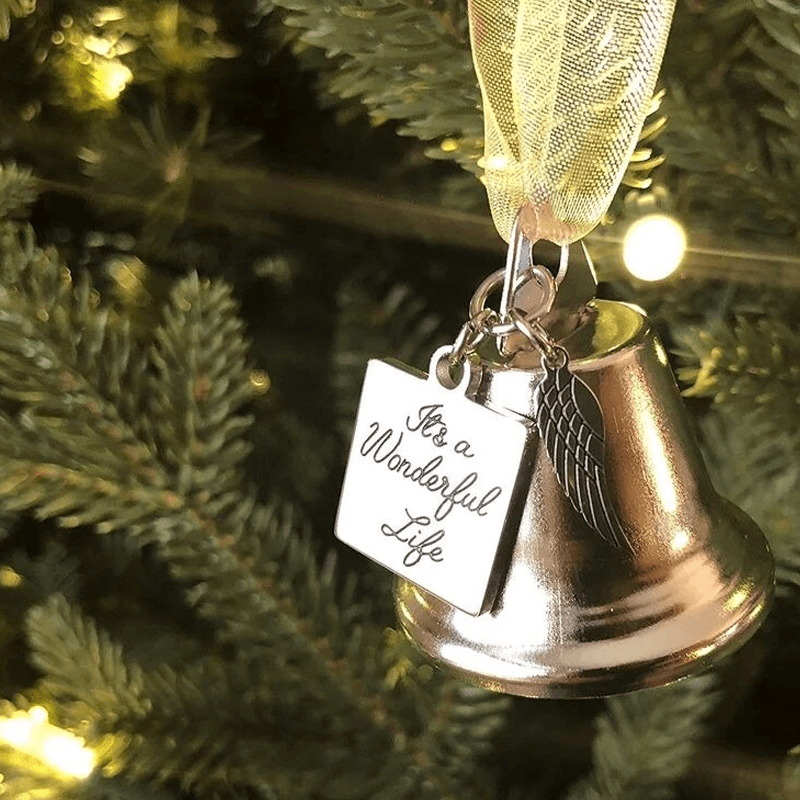 Stornfield | 🎄Christmas Ornaments in Memory of Trees Angel Wings Bell Hanging Decorations