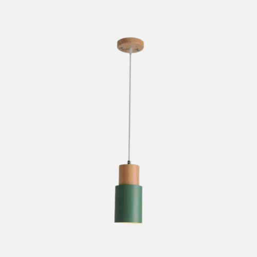Stornfield | Ingrid Metallic Pendant with Wood Accents