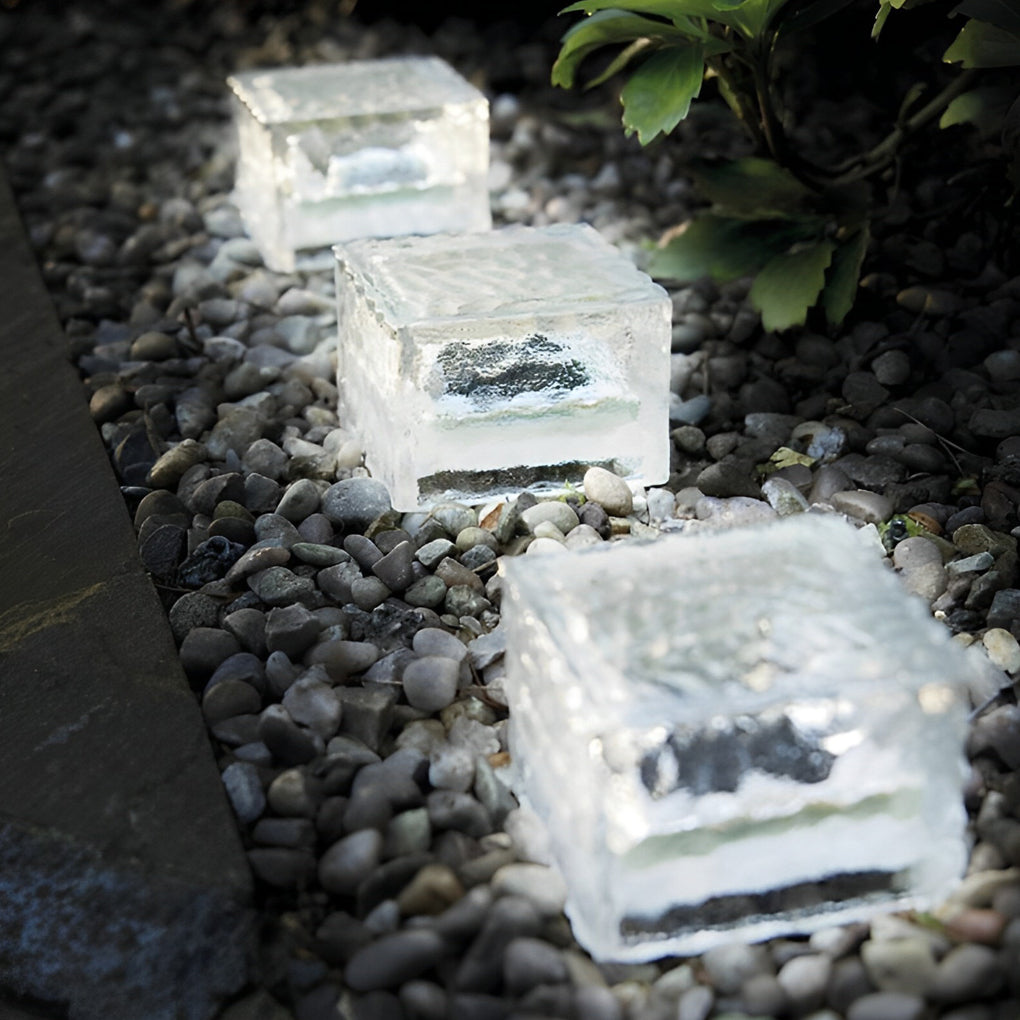 Square Creative Ice Stornfieldock LED Waterproof Smart Solar Outdoor Lighting | Stornfield