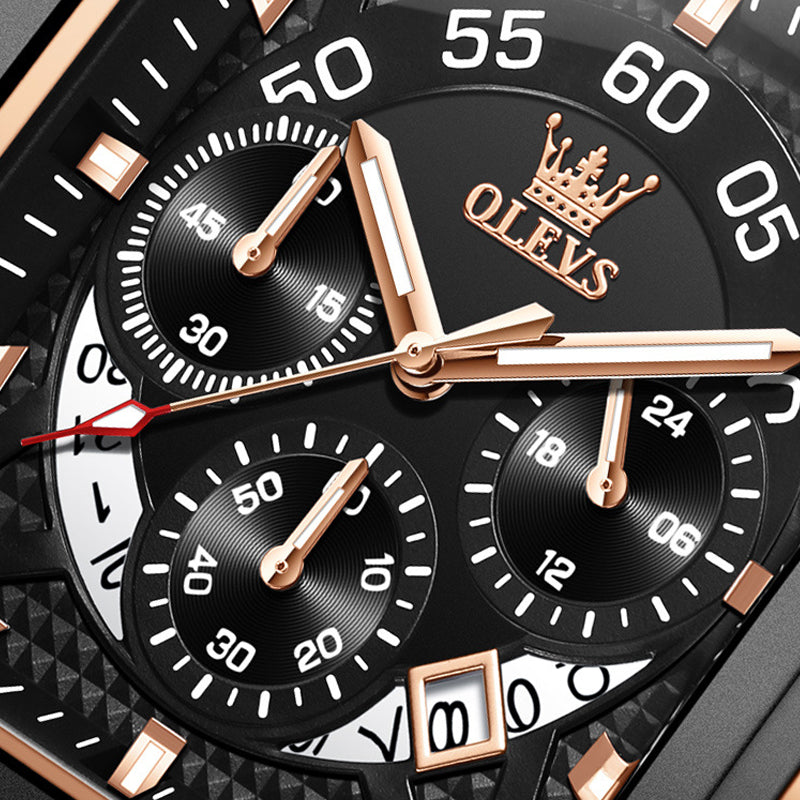 Olevs® Luminous Luxury Square Business Automatic Mechanical Watch | Stornfield